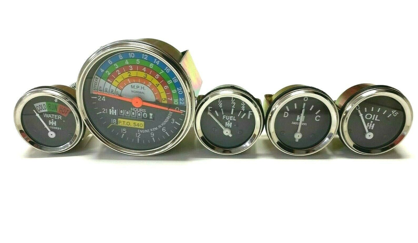 Farmall IH Tachometer Gauge Kit 353868R91 362177R94 369607R91