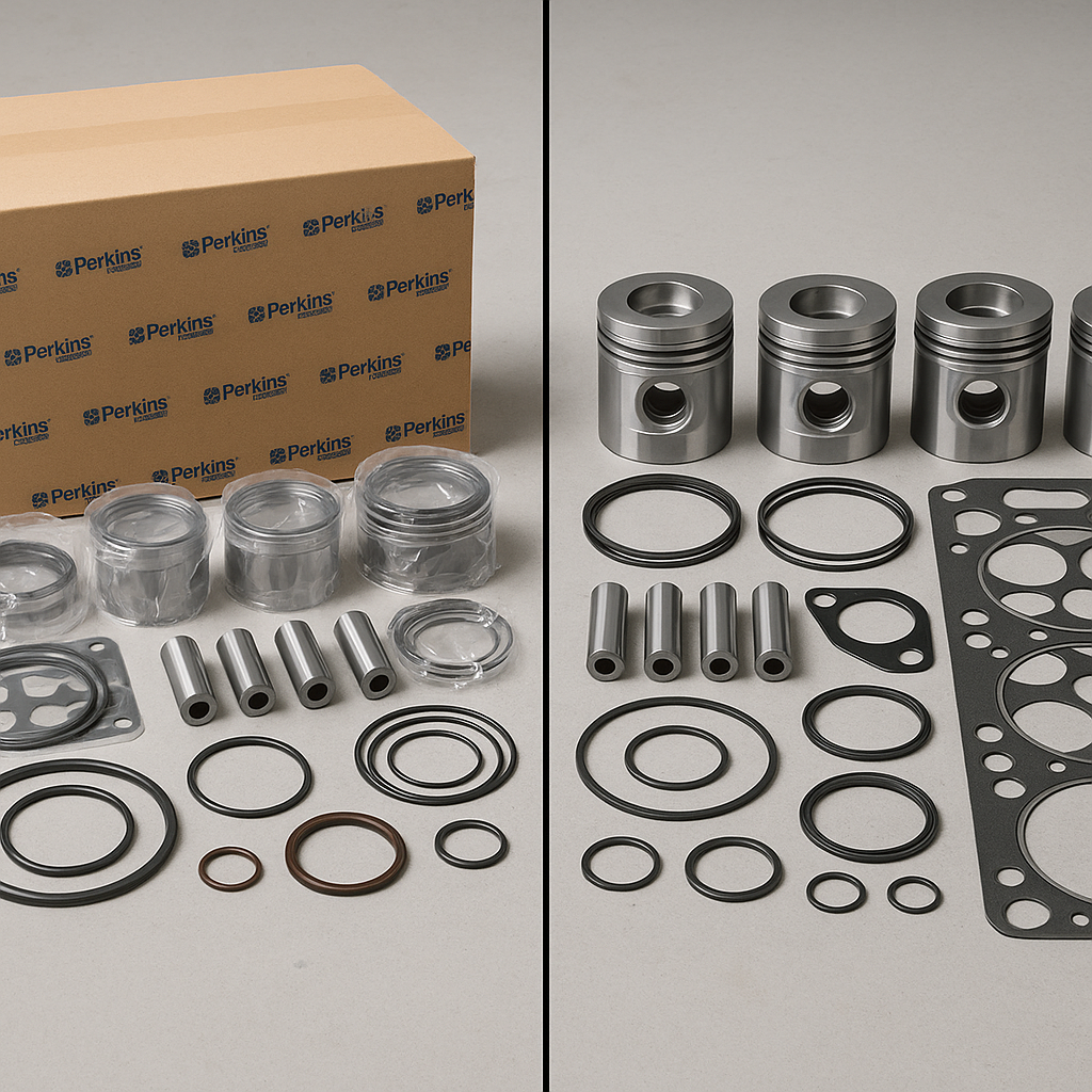 Comparison of OEM and aftermarket Perkins overhaul kit options