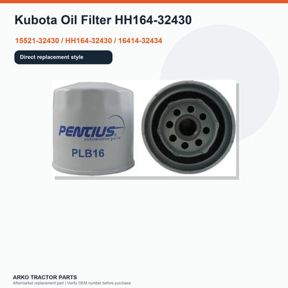 Kubota Oil Filter HH164-32430