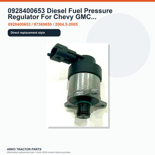 0928400653 Diesel Fuel Pressure Regulator For Chevy GMC Duramax LLY CP3