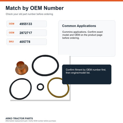4955133 Cummins ISX 13 Injector Repair kit 2872717 2872057
