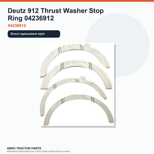 Deutz 912 Thrust Washer Stop Ring 04236912