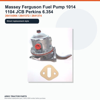 Massey Ferguson Fuel Pump 1014 1104 JCB Perkins 6.354