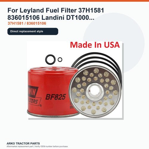 For Leyland Fuel Filter 37H1581 836015106 Landini DT1000 DT12500 DT5500 5830