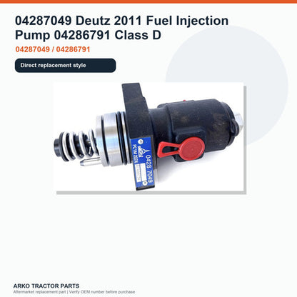 04287049 Deutz 2011 Fuel Injection Pump 04286791 Class D