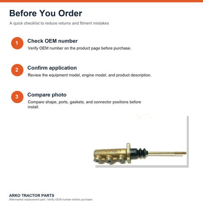 Brake Master Cylinder for JCB 3CX 4CX – 15/920110