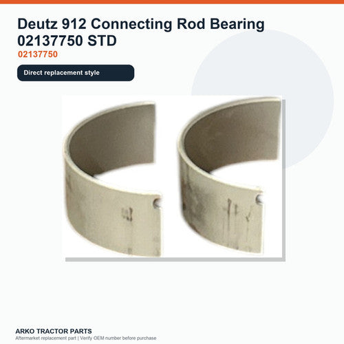 Deutz 912 Connecting Rod Bearing 02137750 STD