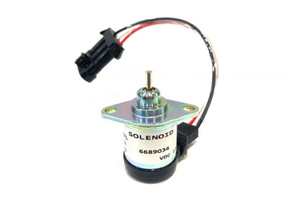 Fuel Shut Off Solenoid For Bobcat Skid Steer T250 T300 T320 S220 S250 6689034
