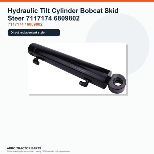 Hydraulic Tilt Cylinder Bobcat Skid Steer 7117174 6809802