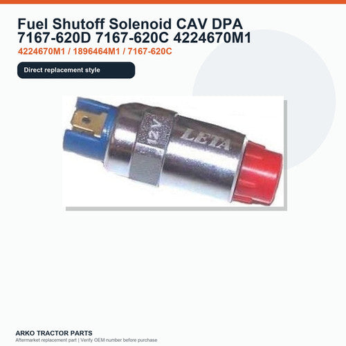 Fuel Shutoff Solenoid CAV DPA 7167-620D 7167-620C 4224670M1