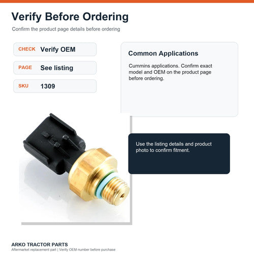 Oil Pressure Sensor 4358810 4921517 for Cummins ISX ISM ISX11.9 ISX15 - image 4