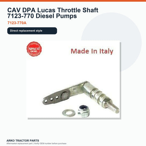 CAV DPA Lucas Throttle Shaft 7123-770 Diesel Pumps