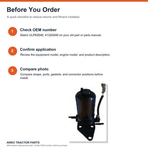 Perkins Fuel Pump JCB ULPK0040