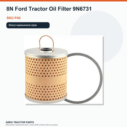 8N Ford Tractor Oil Filter 9N6731