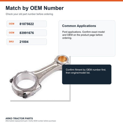 Connecting Rod Ford Tractor 2000 3000 4000 5000
