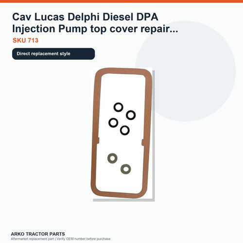 Cav Lucas Delphi Diesel DPA Injection Pump top cover repair gasket kit 4600 5000