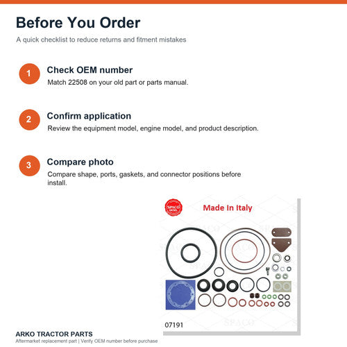 Stanadyne Roosa Master Diesel Injection Pump DB2 Kit 33814 24373
