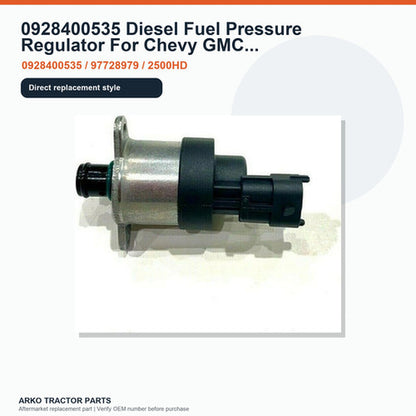 0928400535 Diesel Fuel Pressure Regulator For Chevy GMC Duramax Diesel LB7