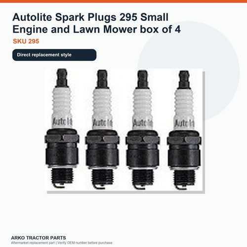 Autolite Spark Plugs 295 Small Engine and Lawn Mower box of 4