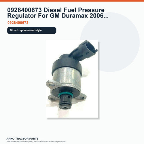 0928400673 Diesel Fuel Pressure Regulator For GM Duramax 2006 2010