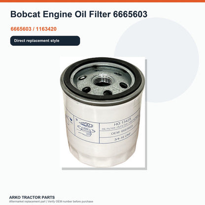 Engine Oil Filter 6665603 for Bobcat