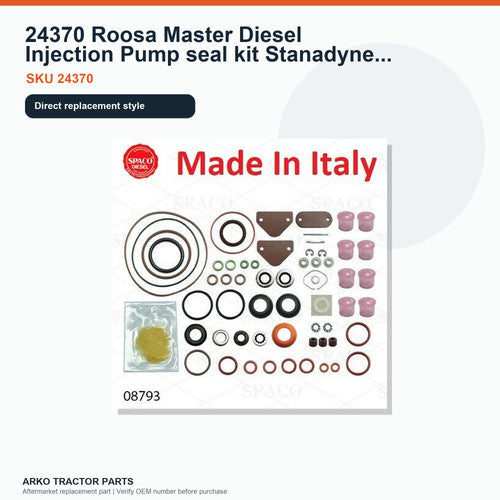 24370 Roosa Master Diesel Injection Pump seal kit Stanadyne for DB2 automotive
